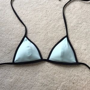VS Pink Mint Triangle Bikini Top